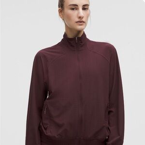 Lululemon Adapted Perforated Track Jacket Sz 12